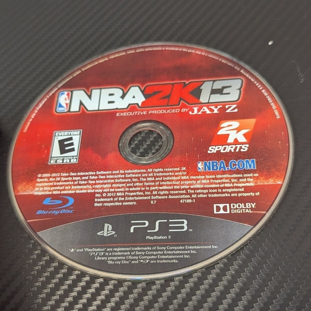 2K Sports NBA 2K13 PS3 Video Game Disc Only Jay-Z Produced